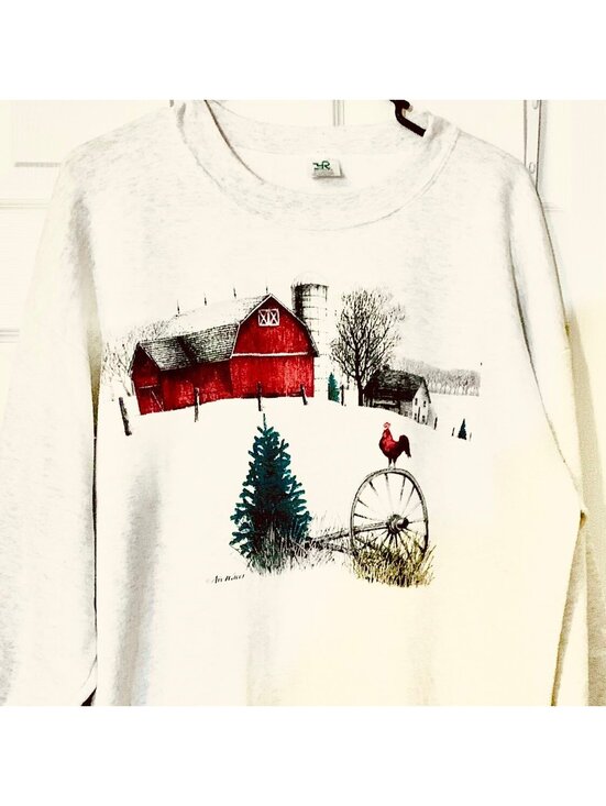 Other - YR Sports Vintage Farm Scene Crewneck Sweatshirt Size XL